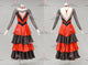Black And Red tailor made rumba dancing costumes custom made swing practice gowns sequin LD-SG2239