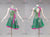 Juniors Green And Pink Latin Dancing Dress Latin Gown Bachata Flamenco Dance Dresses LD-SG2281