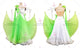 Green And White plus size tango dance competition dresses discount Smooth dancing gowns velvet BD-SG3857