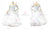 Juvenile Ballroom Smooth Dress For Sale Dance Clothing White BD-SG3887