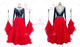 Black And Red plus size tango dance competition dresses hand-tailored homecoming dancesport dresses satin BD-SG3875