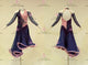 Black And Blue tailor made rumba dancing costumes juniors rhythm dancesport gowns swarovski LD-SG2268