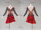 Black And Red cheap rumba dancing costumes sexy latin dance costumes crystal LD-SG2286