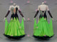 Black And Green short waltz dance gowns dazzling tango champion gowns rhinestones BD-SG4220
