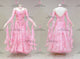 Pink short waltz dance gowns wedding Smooth practice dresses flower BD-SG4210
