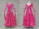 Pink short waltz dance gowns affordable Standard dance dresses swarovski BD-SG4195