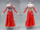 Animal And Red tailor made rumba dancing costumes made to measure latin champion clothing lace LD-SG2248