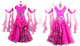 Pink plus size tango dance competition dresses harmony waltz champion dresses beads BD-SG3879