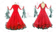 Red big size tango dance competition dresses brand new Smooth practice gowns beads BD-SG3903