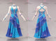 Blue cheap rumba dancing costumes luxurious swing dancing dresses beads LD-SG2278