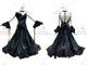 Black Satin Ballroom Dance Gown Ballroom Dance Dress Costumes BD-SG3335