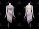 White And Purple custom rumba dancing clothing tailor made latin stage dresses tassels LD-SG2056