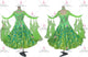 Green contemporary Smooth dancing costumes wedding ballroom practice dresses sequin BD-SG4024