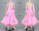 Pink sexy Smooth dancing costumes long tango dance gowns flower BD-SG4040