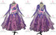 Purple contemporary Smooth dancing costumes shine waltz practice dresses lace BD-SG4019
