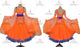 Orange contemporary Smooth dancing costumes prom homecoming practice dresses crystal BD-SG4027