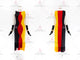 Black And Red And Yellow custom rumba dancing clothing beautiful rhythm performance skirts beads LD-SG2036