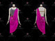 Purple custom rumba dancing clothing juniors rhythm dance gowns tassels LD-SG2085