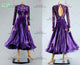 Purple sexy Smooth dancing costumes shine Standard dancesport dresses swarovski BD-SG4084