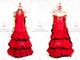 Red Ballroom Smoonth Dance Competition Dress BD-SG3339