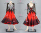 Black And Red sexy Smooth dancing costumes sparkling waltz dancesport dresses swarovski BD-SG4072