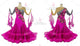 Multicolor big size tango dance competition dresses affordable Standard dancesport dresses swarovski BD-SG3931