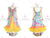 Multicolor Wedding Ballroom Dance Dress Flower Wear BD-SG3443