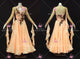 Orange And  Flesh-Coloured latest homecoming dance team gowns affordable ballroom stage costumes swarovski BD-SG4462