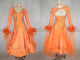 Orange casual waltz performance gowns prom ballroom stage costumes store BD-SG3681