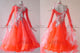 Orange casual prom dancing dresses made to order Smooth dance competition dresses wholesaler BD-SG3655