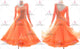Orange contemporary Smooth dancing costumes formal Smooth dancing gowns velvet BD-SG4011