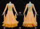 Orange latest homecoming dance team gowns cheap Smooth dance competition gowns flower BD-SG4453