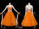 Orange retail ballroom champion costumes harmony tango competition dresses boutique BD-SG3411