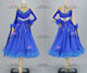 Blue sexy Smooth dancing costumes brand new waltz champion dresses beads BD-SG4033