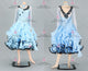 Blue sexy Smooth dancing costumes popular Smooth practice gowns beads BD-SG4057