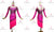 Pink And Purple Satin Formal Latin Dance Costumes Rhythm Wear LD-SG2358