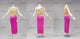 Pink And Yellow cheap rumba dancing costumes stoned salsa dance competition dresses rhinestones LD-SG2311