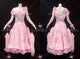 Pink latest homecoming dance team gowns latest tango dance competition dresses lace BD-SG4444