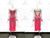 Pink Beads Latin Dance Dress Swing Dancesport Skirt LD-SG1970
