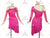 Pink Chiffon Sparkling Latin Dance Wear Rumba Clothing LD-SG2349