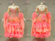 Pink short waltz dance gowns long ballroom dance competition costumes flower BD-SG4174