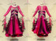 Pink short waltz dance gowns personalized tango dancesport dresses applique BD-SG4190