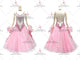 Pink contemporary tango dance competition dresses simple Standard performance dresses feather BD-SG3964