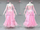 Pink long waltz dance gowns personalize prom champion gowns flower BD-SG4269