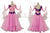 Pink Female Dancer Ballroom Standard Skirt Rhinestones Lace BD-SG3814