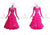 Pink Female Dancing Ballroom Clothing Rhinestones Flower BD-SG3796