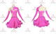 Pink discount rhythm dance dresses custom rhythm practice skirts flower LD-SG2357