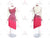 Pink Fringe Latin Dance Dress Bachata Practice Skirt LD-SG1992