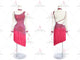Pink elegant rumba dancing clothing custom salsa dance costumes applique LD-SG1992
