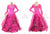 Pink Ladies Dancesport Ballroom Smooth Skirt Crystal Satin BD-SG3807
